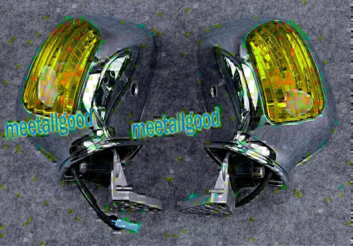 Left Right Mirror for HONDA GL1800 Goldwing (2001-2011) Silver Metallic