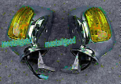 Left Right Mirror for HONDA GL1800 Goldwing (2001-2011) Silver Metallic