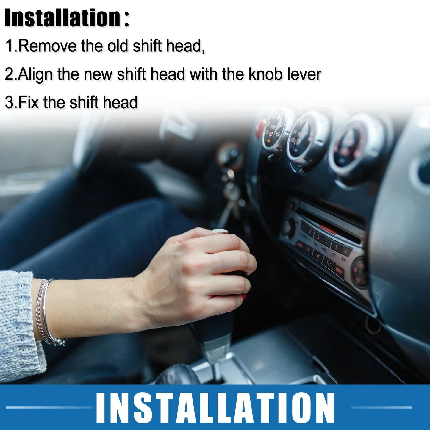 Carbon Fiber Gear Shift Knob Cover for Lexus