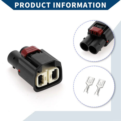 Power Steering Pump Connector Plug for Mercedes Benz  - 1 Set Black