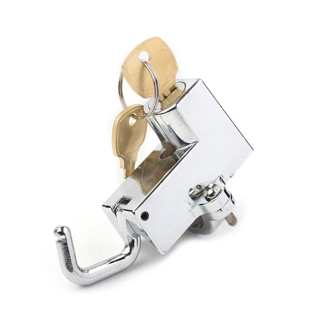 Chrome Motorcycle Helmet Lock for Harley-Davidson Softail, Road King, Fat Boy