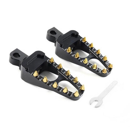 Black Gold Male Mount Foot Pegs for Harley Touring Sportster Dyna