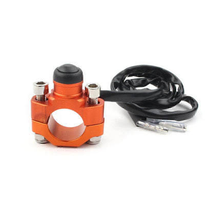 Rotating Bar Clamp Start Stop Kill Switch Button 7/8" for Universal Handlebar