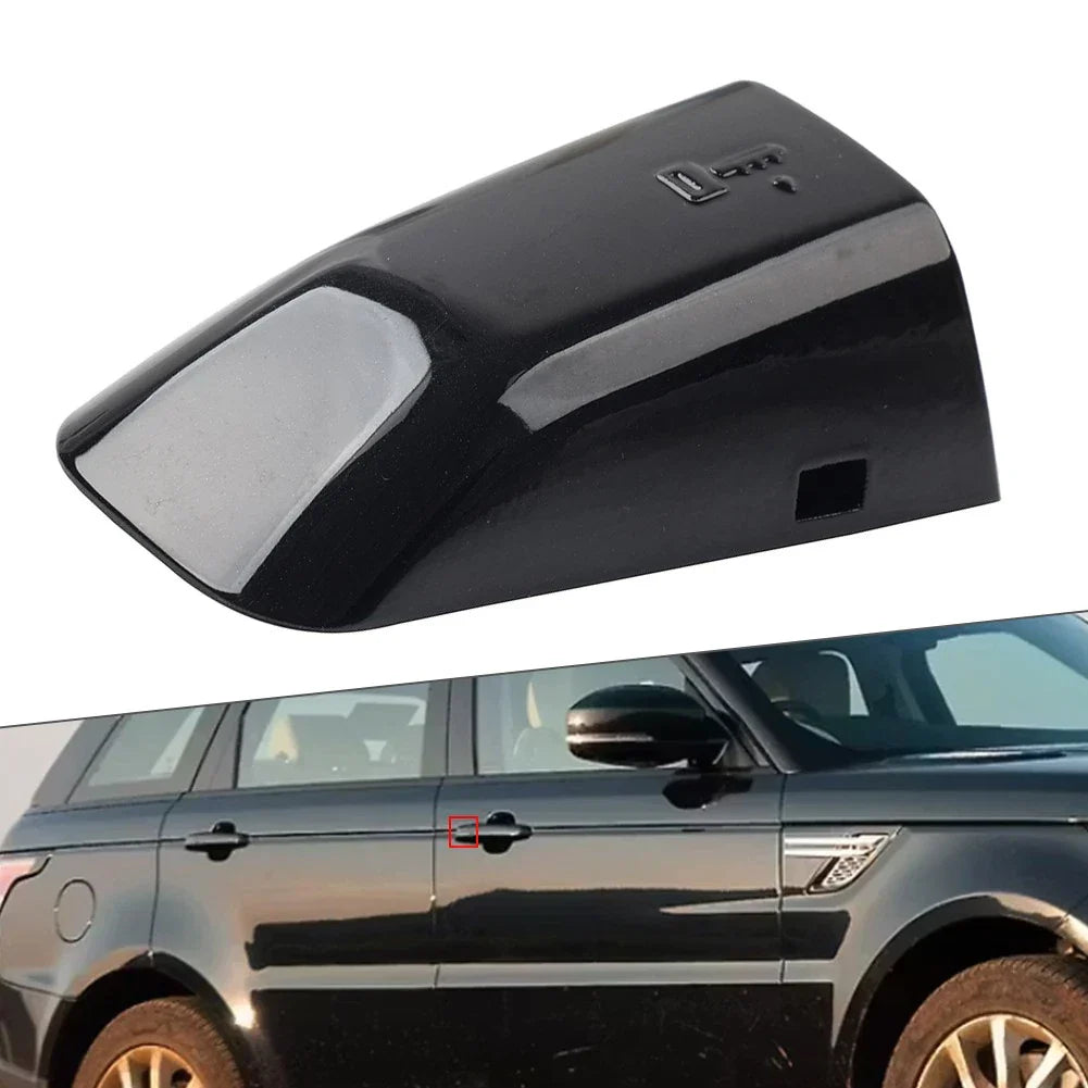 Black Front Right Driver Door Handle Cap Cover for Land Rover Jaguar