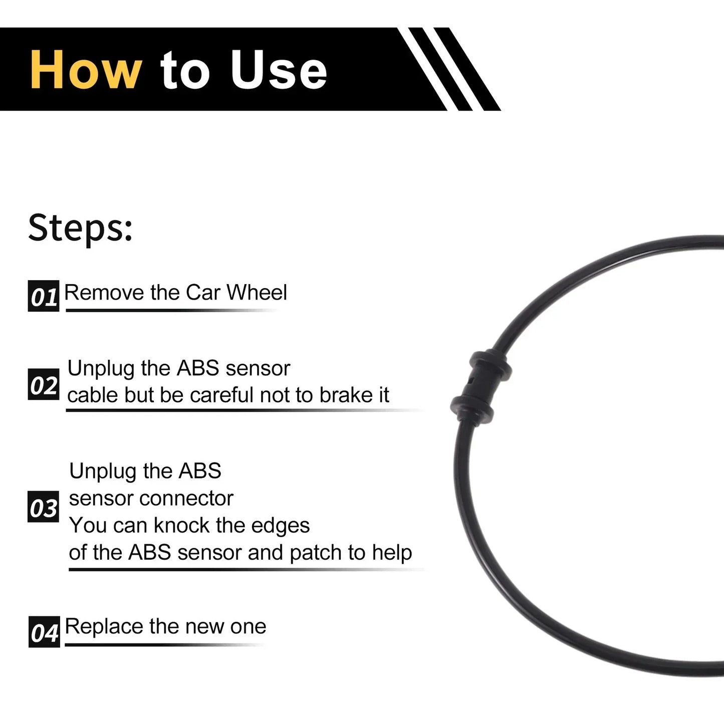 ABS Wheel Speed Sensor for Mercedes-Benz W210 (1995-2002)