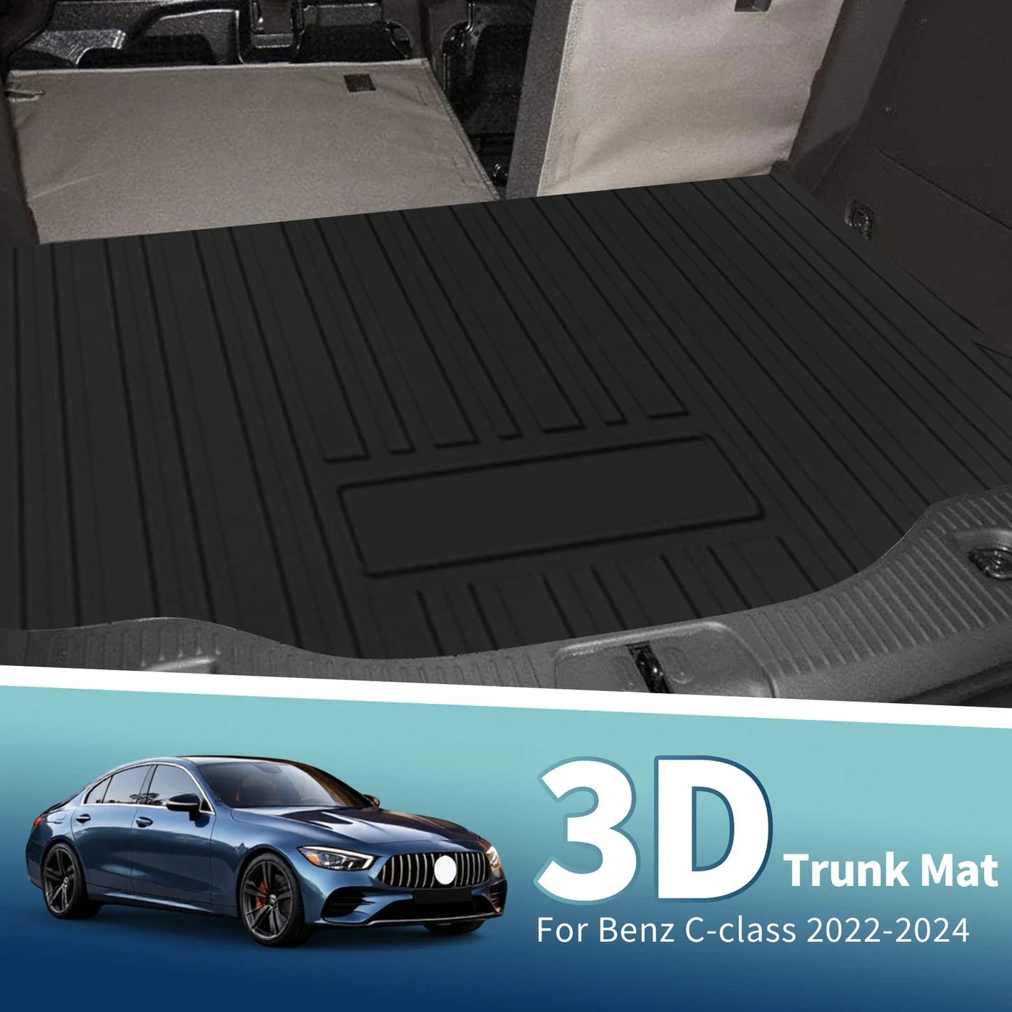 Cargo Liner Rear Trunk Mat for Mercedes Benz C Class W206 (2022-2024) 1 x Pc