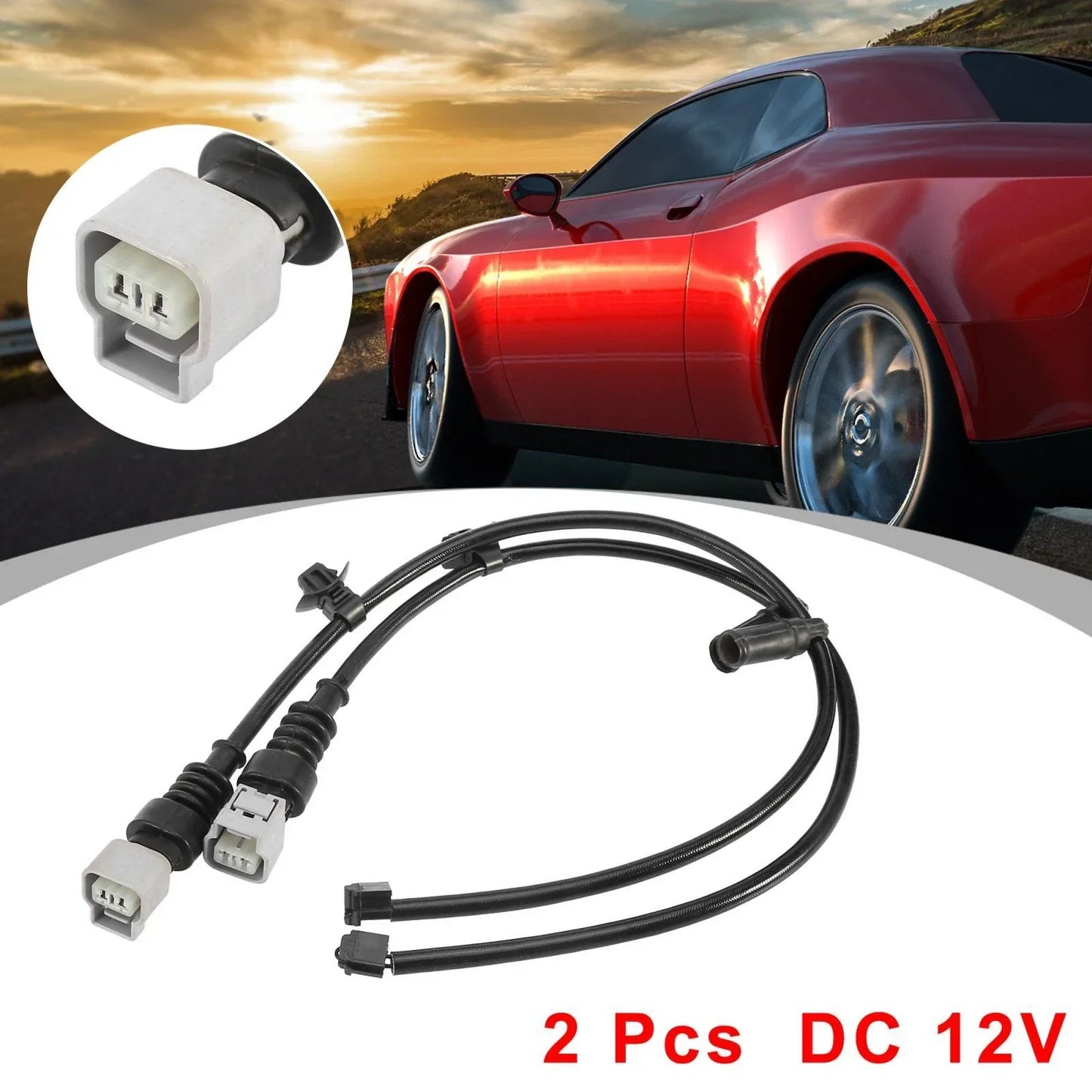 2 x Front Brake Pad Wear Warning Sensors for Lexus LS460 (2002-2019)