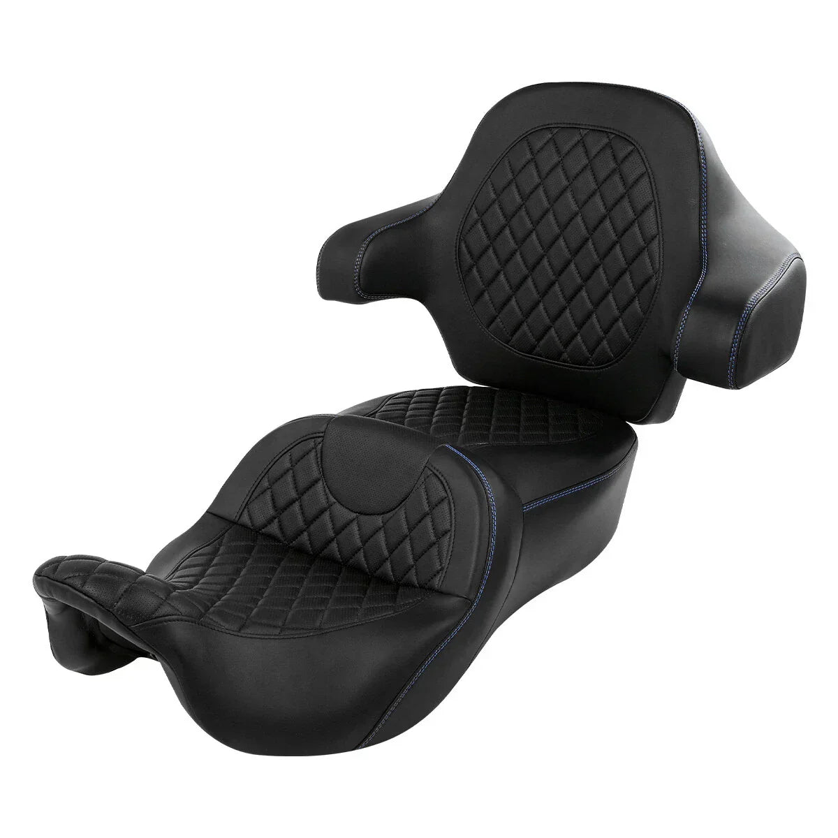 Driver Passenger Seat Backrest Pad for Harley Touring Road Glide (2014-2023)