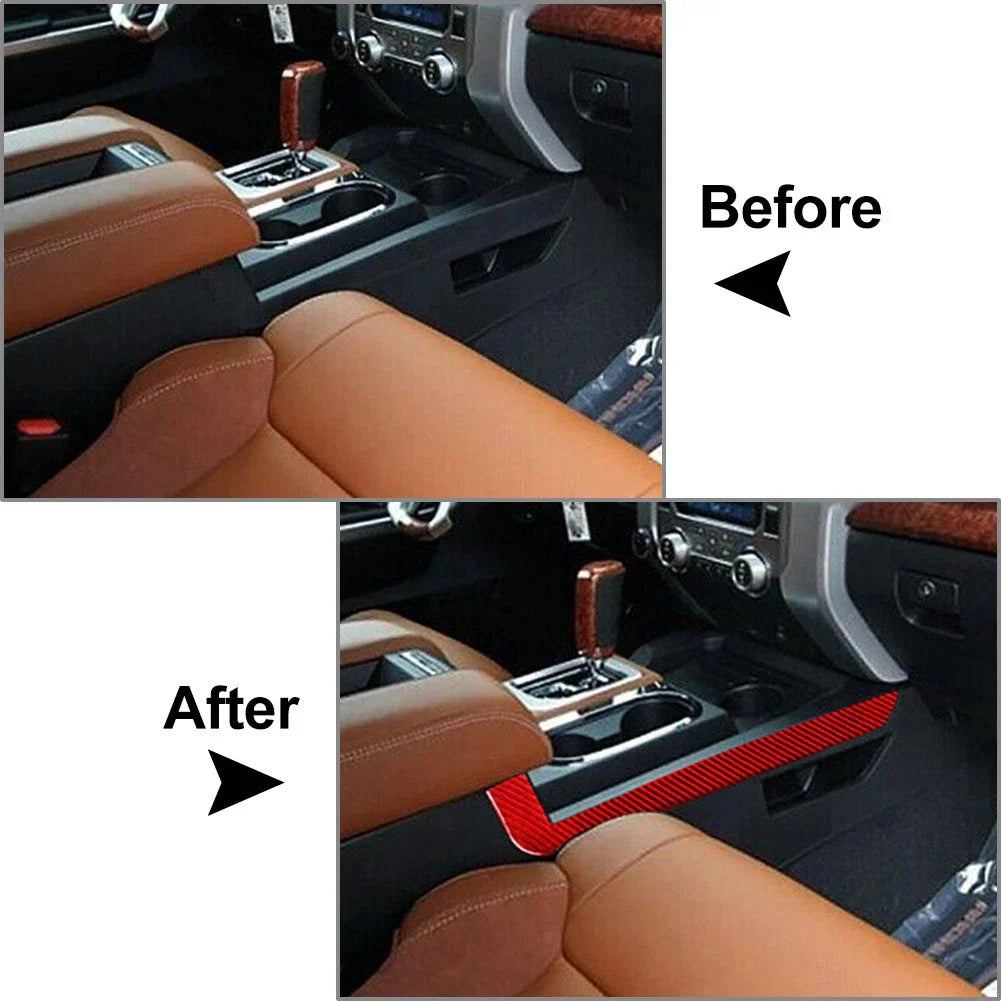 Carbon Fiber Black Gear Shift Side Cover for Toyota Tundra (2014-2021)
