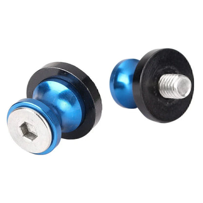 10mm Blue Swingarm Spools for Kawasaki Ninja 650R Z750 Z750S ER6N (05-12)