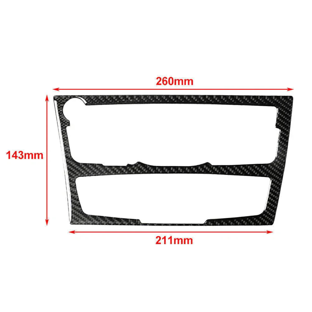 AC/CD Panel Frame Cover Trim Carbon Fiber for Audi A4 A5 (2010-2016)