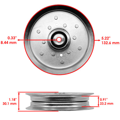 Deck Drive Pulleys Replacement for John Deere X330 X350 X354 X370 (42–48")