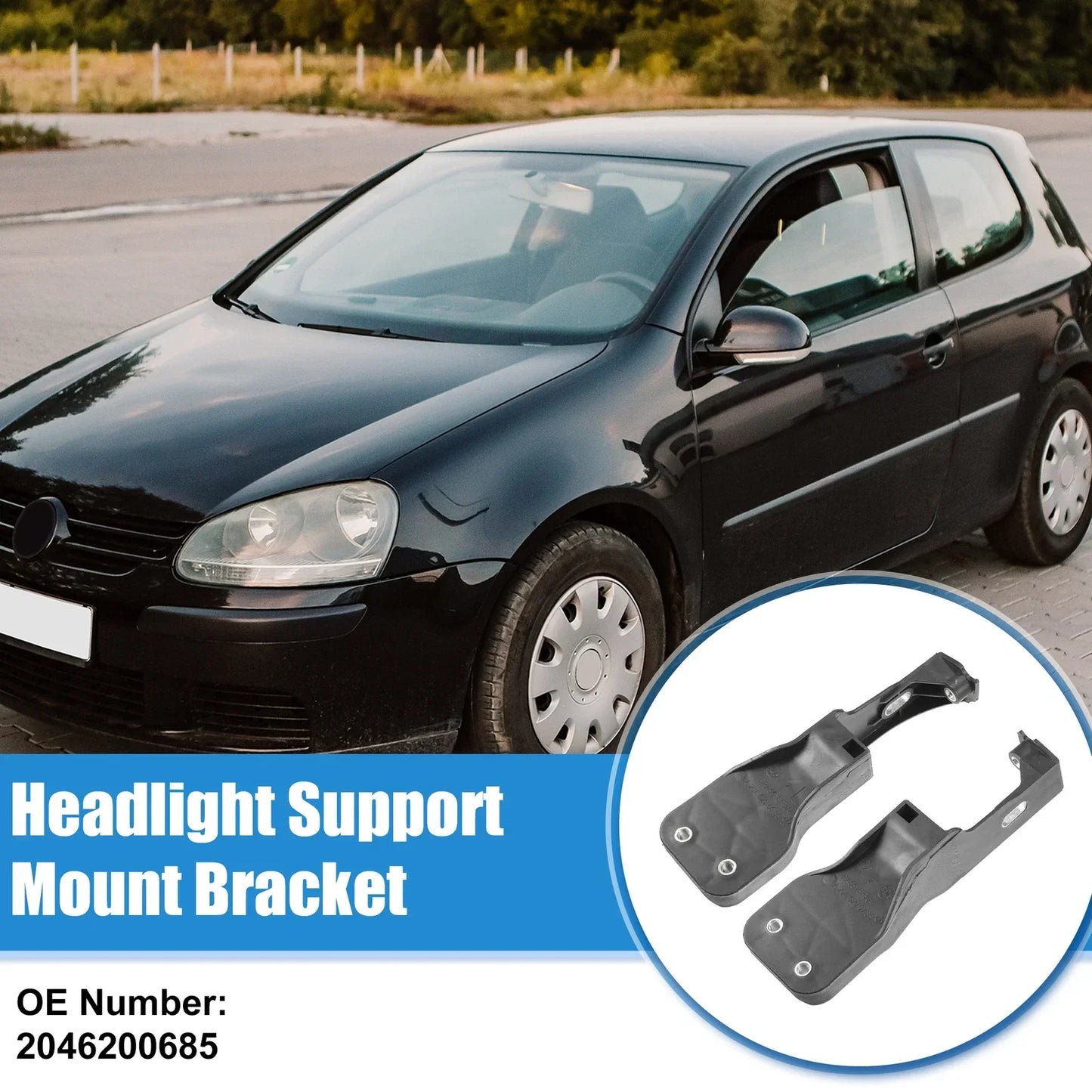 Front Side Headlight Support Mount Bracket for Mercedes Benz W204 (2007-2014)