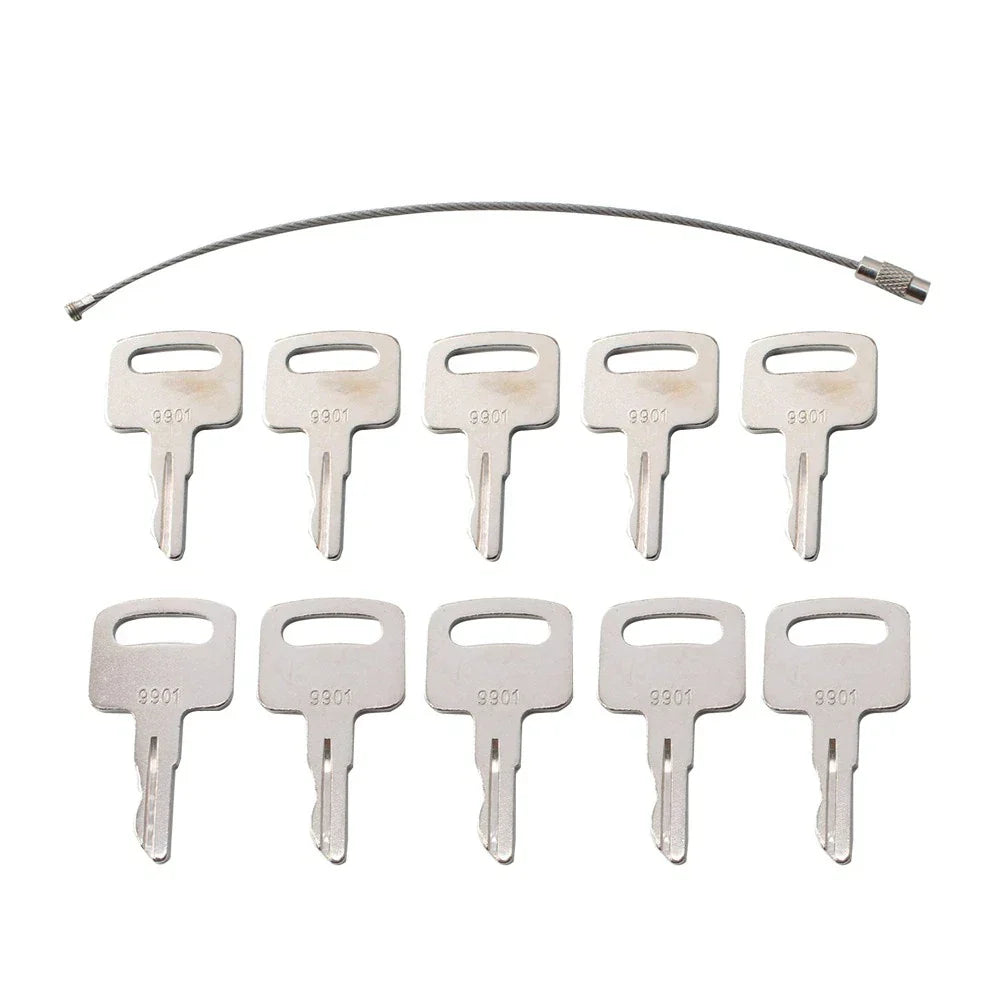 10 x Ignition Keys for JLG Lift T350, 2033E3, 1932E3 (No Year Specified)
