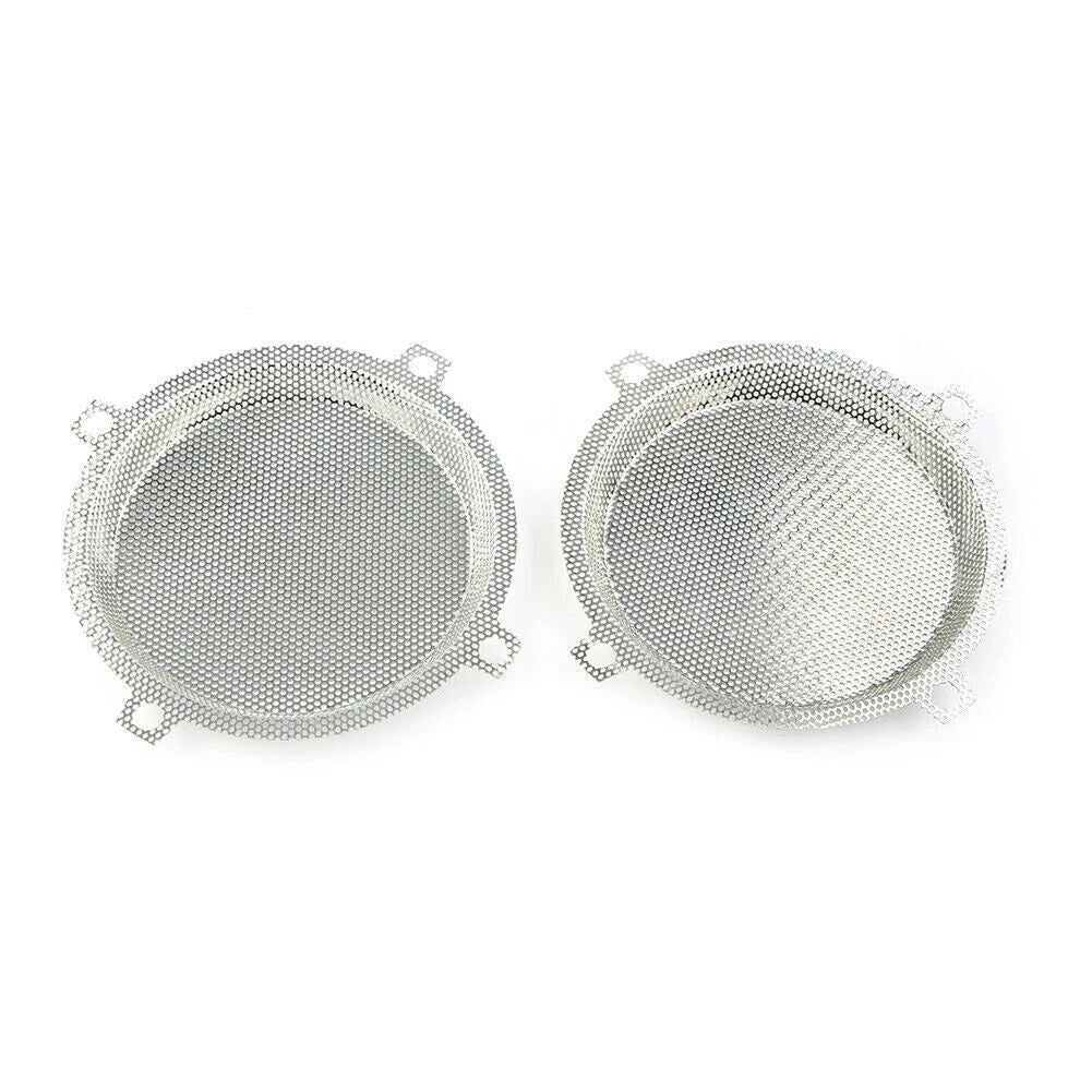 Punched Front Mesh Speaker Grills Covers for Harley Touring Electra Glide
