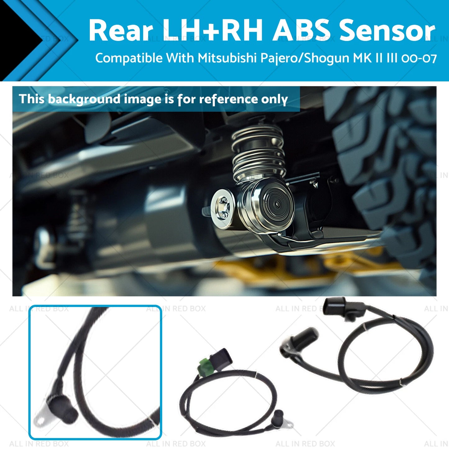 ABS Sensors Rear LH & RH for Mitsubishi Pajero Shogun (2000-2007)