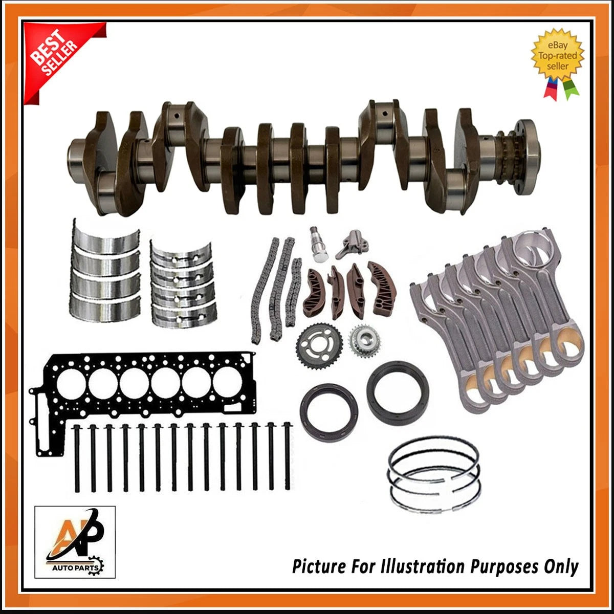Crankshaft Heavy Duty Replacement for BMW X3 X4 X5 X6 3.0 Diesel (2011–2020)