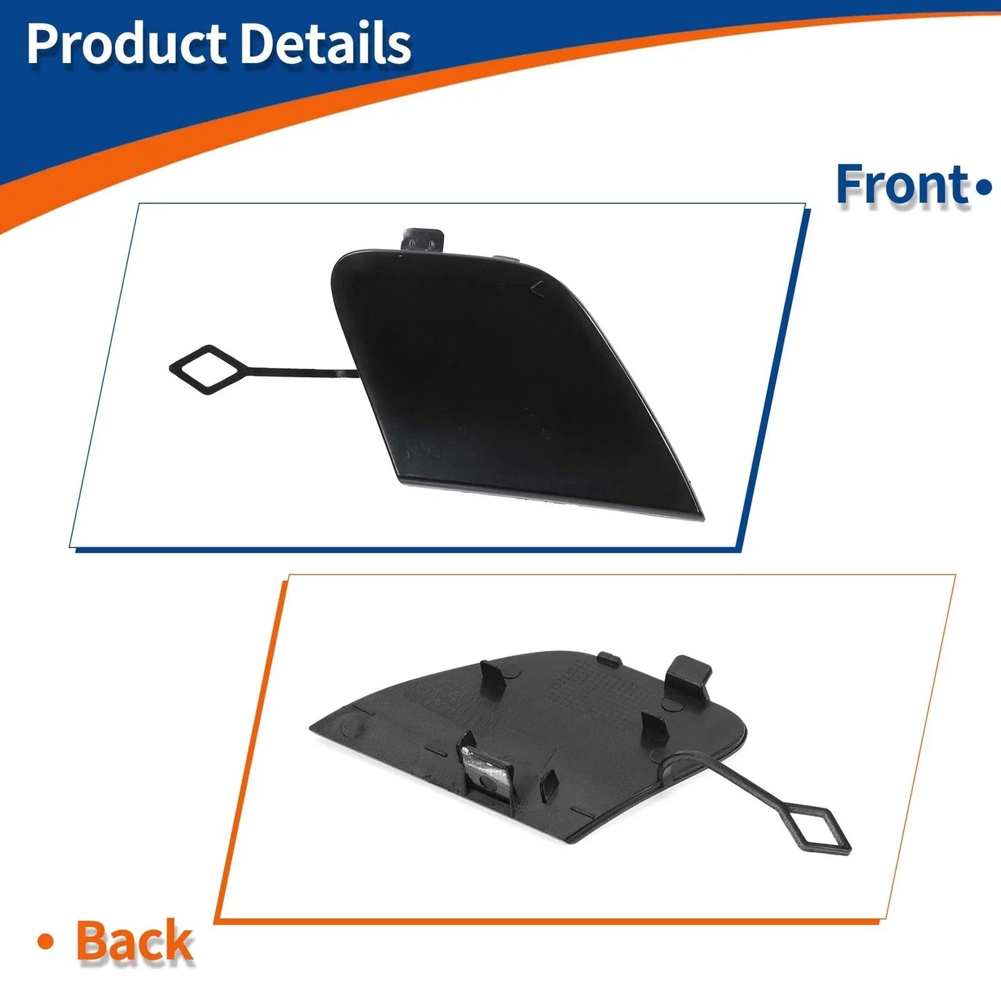 Rear Tow Hook Cover for Mercedes-Benz E-Class W213 (2017-2023) Unpainted