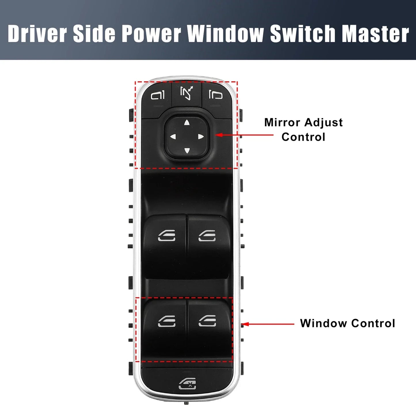 Power Window Switch for Mercedes A220 CLA250 (2019-2021)