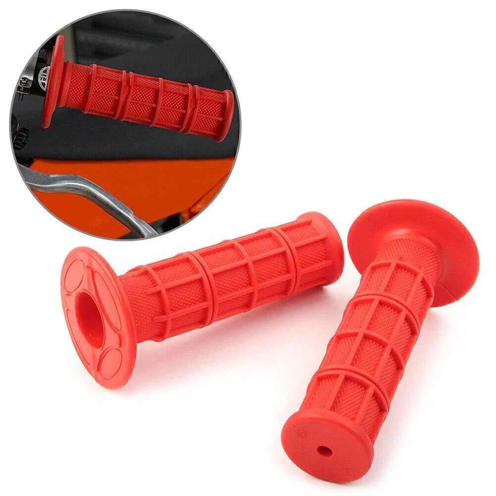 7/8" & 1" Pro Hand Grips for ATV MX Dirt Bike Enduro - RED