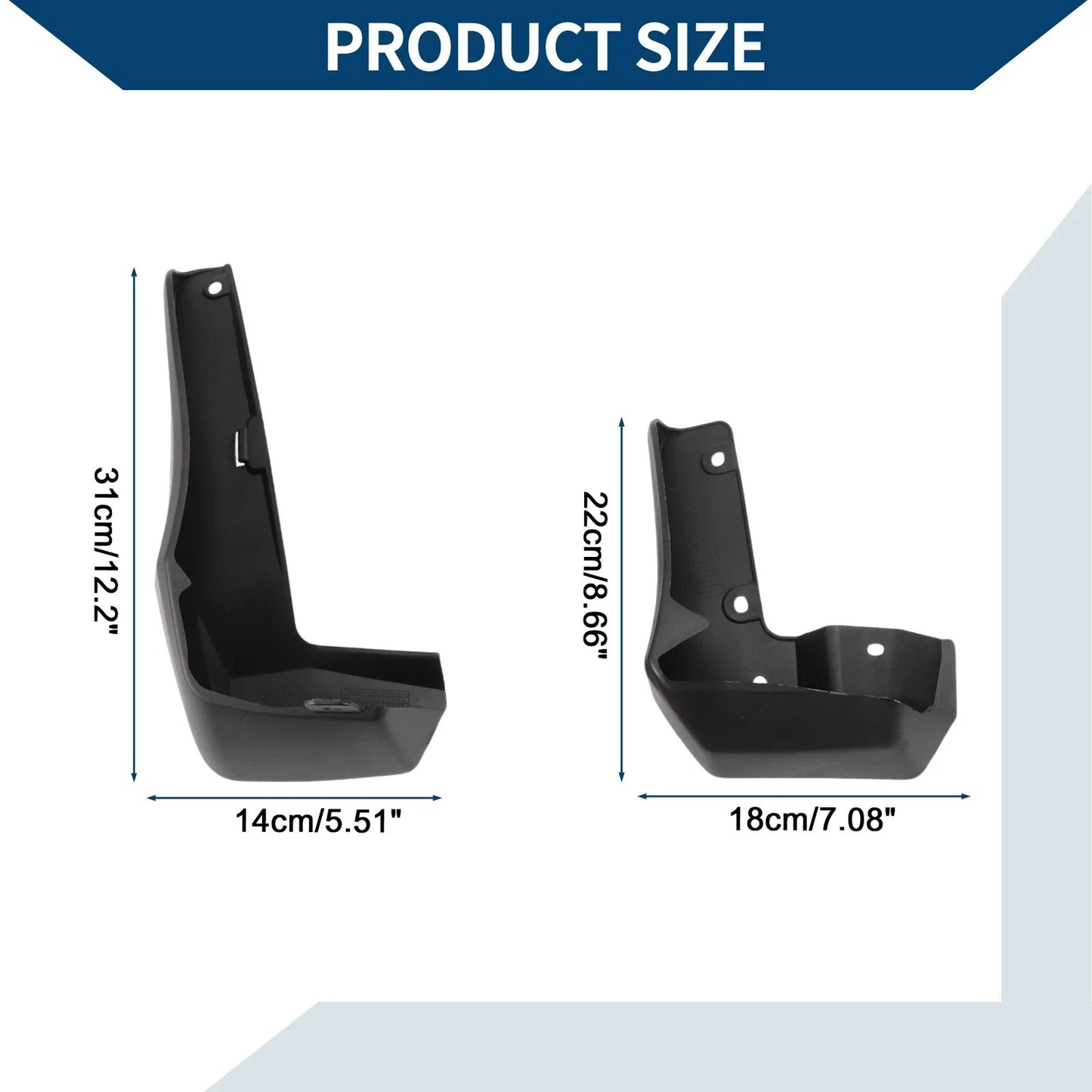 Mud Flaps Splash Guards for Honda Civic Hatchback Sport (2021-2023)