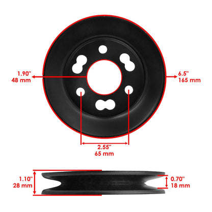 52 Inch Deck Spindle with Pulley for Toro Z400 Z500 Z Master (2000–2009)