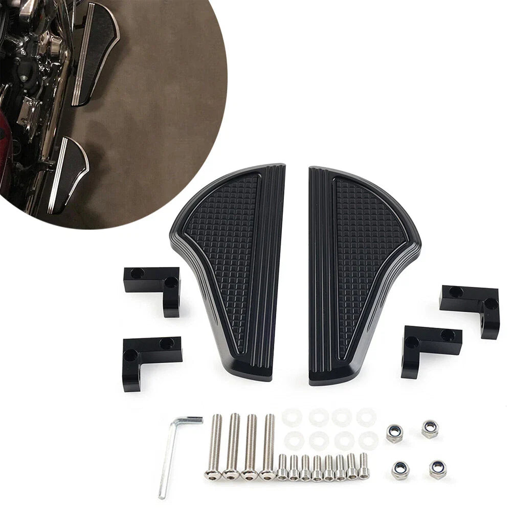 Rear Passenger Floorboard Footboards for Harley Electra Glide, Road King