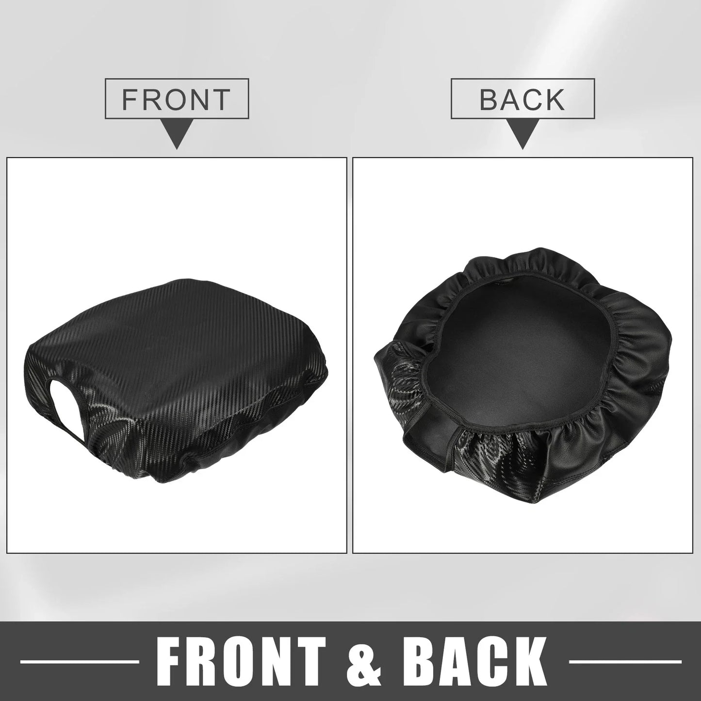 Center Console Cover Pad for Dodge Ram 1500 2009-2018 Carbon Fiber Black
