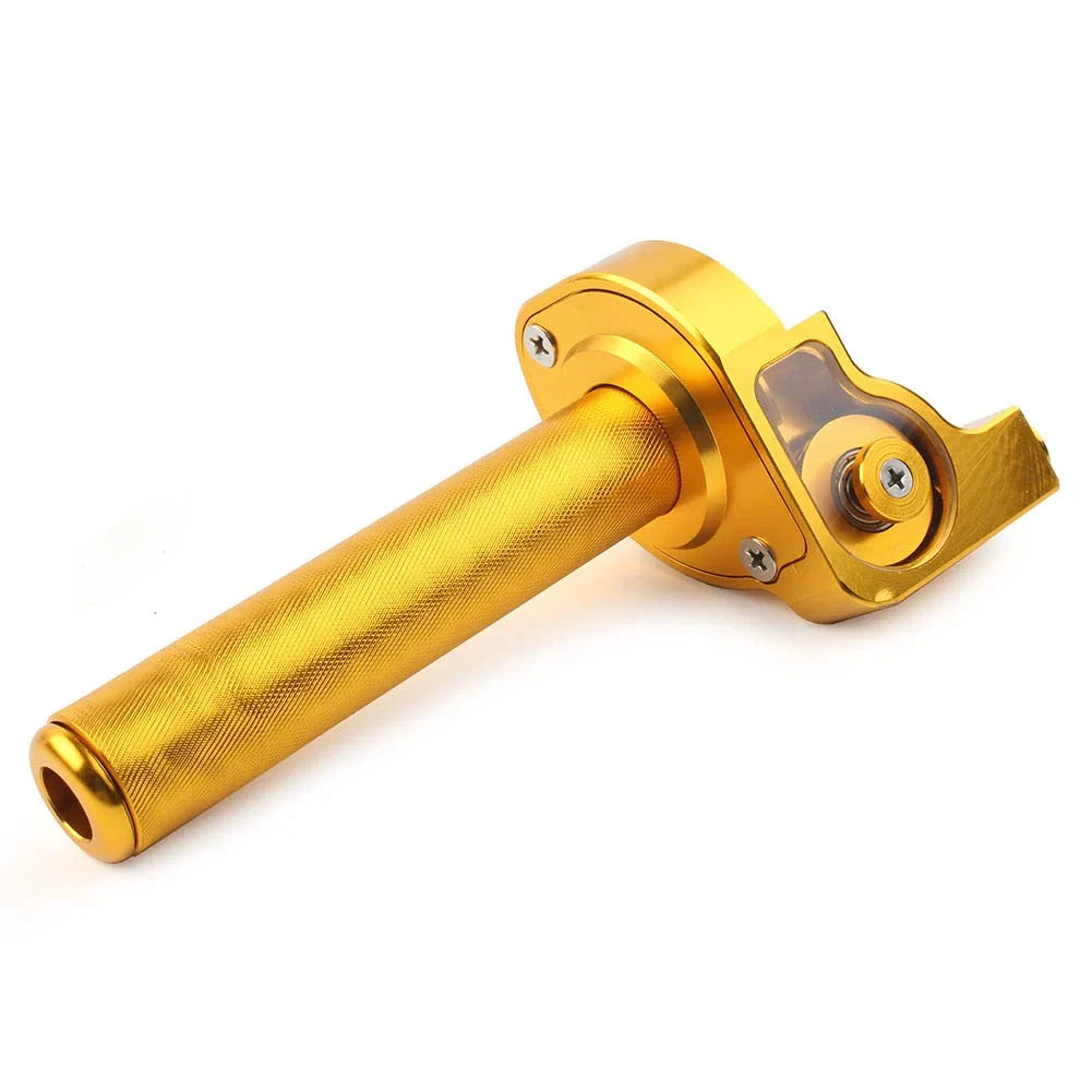 CNC 7/8'' Motor Handlebar Twist Throttle Grip for Universal Gold