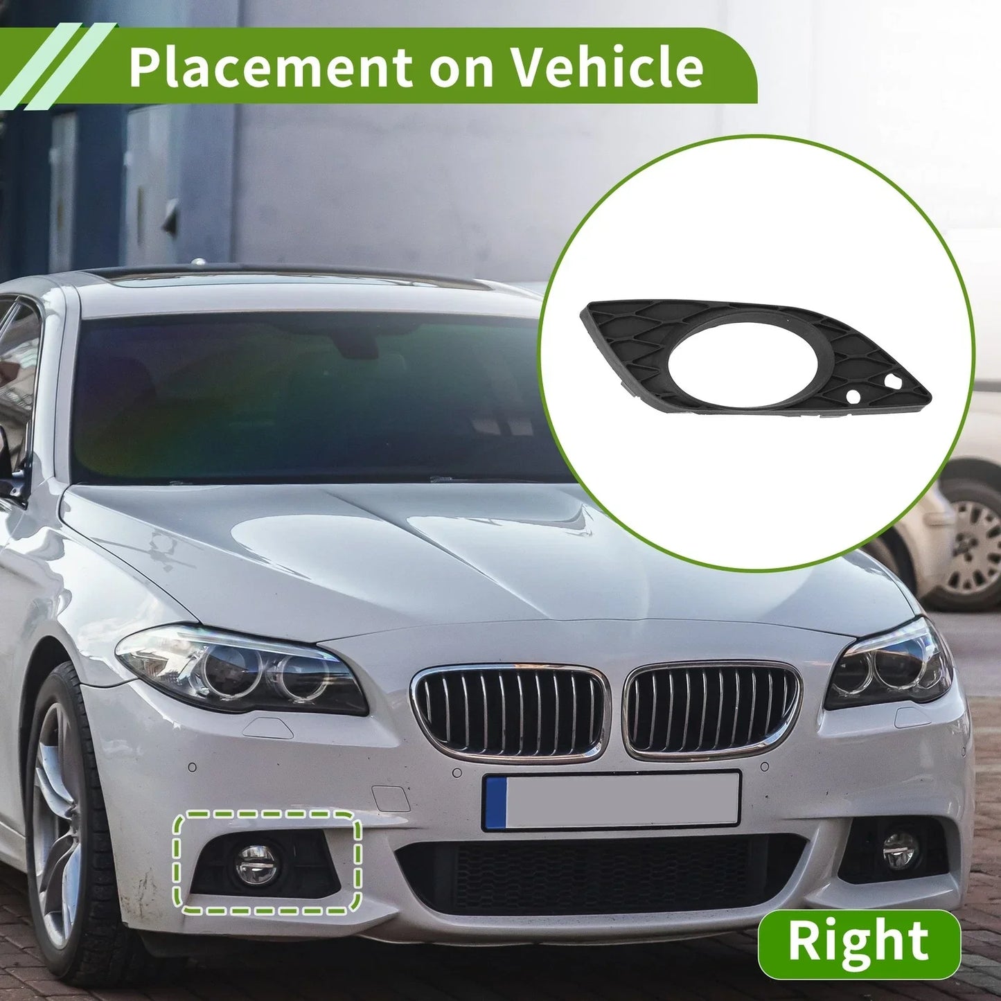 Front Right Fog Light Grill for Mercedes Benz R350 (2006-2010)