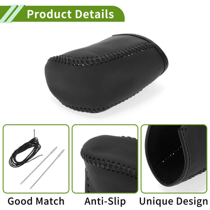 Car Gear Shift Knob Cover for Dodge Journey 2011-2020 Black Faux Leather