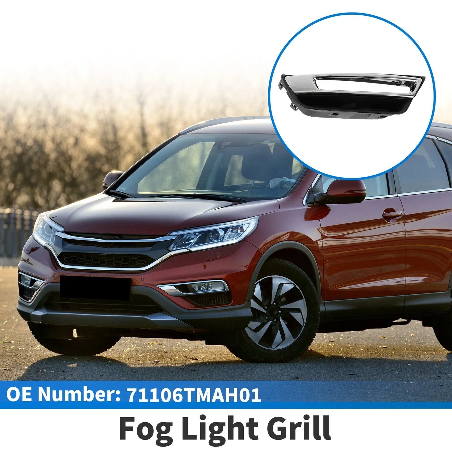 Front Right Fog Light Grill for Honda CR-V (2017-2020)