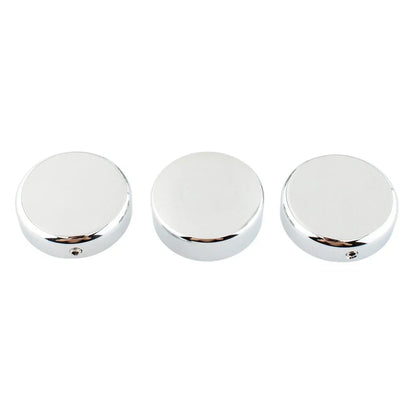 3 x Chrome Top Fork Tube Stem Nuts for Harley V-Rod Night Rod Special (2007-2011)
