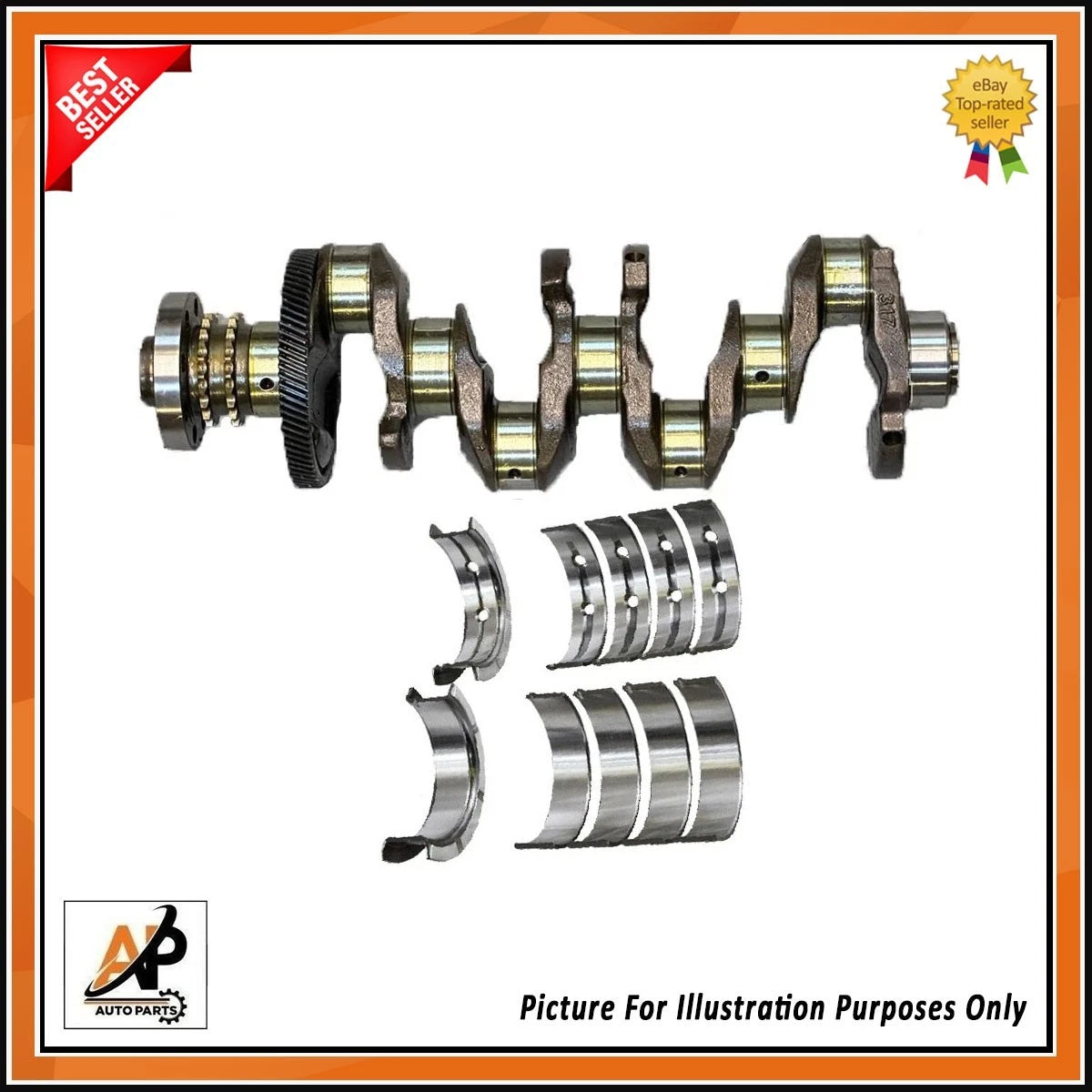 Crankshaft Main and Big End Bearings Kit Replacement for BMW X1 X3 X5 (2007–2020)