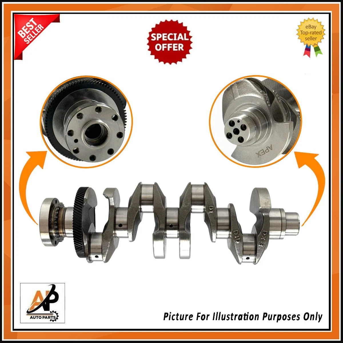 Engine Rebuild Kit with Forged Crankshaft for Land Rover Jaguar 2.0D (204DTA)