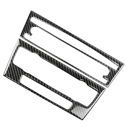 Carbon Fiber CD & AC Panel Cover Trim for BMW 3 Series E90 E92 E93 (2005-2012)