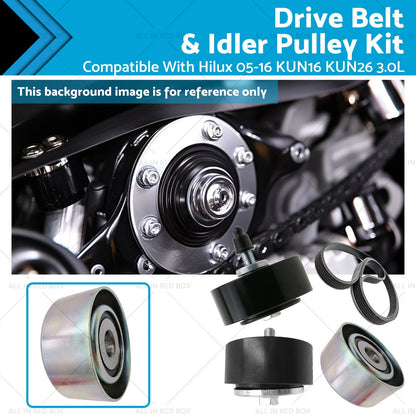 Drive Belt & Idler Pulley Kit for Toyota Hilux (2005-2016)