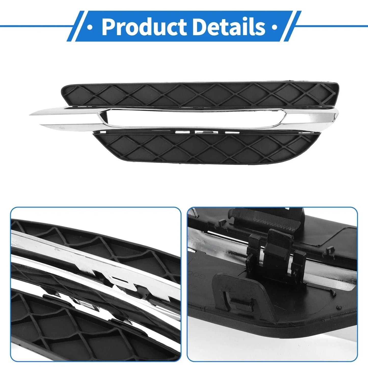 Front Right Fog Light Grill for Mercedes-Benz C300 (2011-2013)