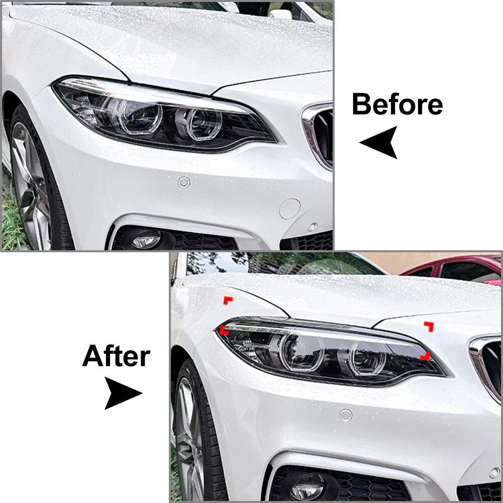 Headlight Eyebrow Cover Trim for BMW 2 Series F22 F23 F87 M2 (2014-2021)
