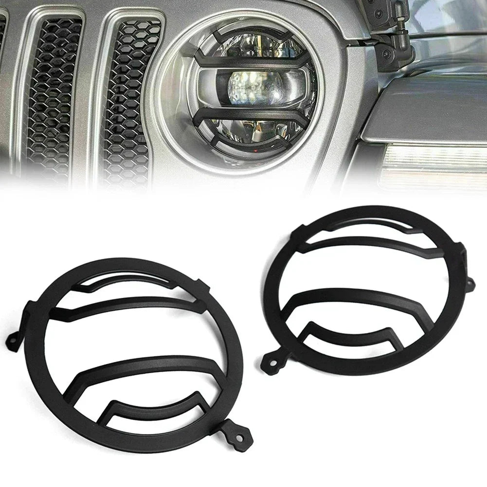 Front Headlight Cover Trim for Jeep Wrangler JL, JLU 2018-2023 & Gladiator JT 2020-2023