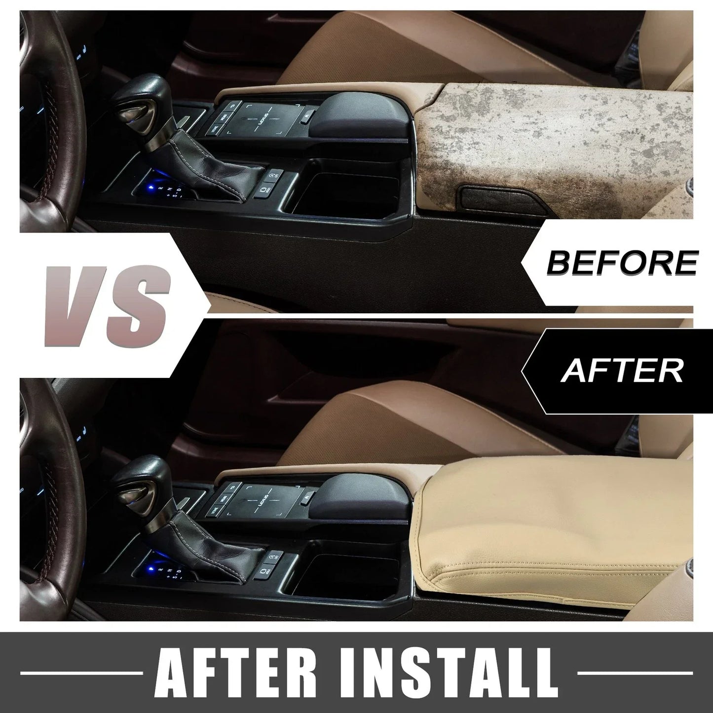 Center Console Armrest Cover for Lexus ES330 ES350 (2005-2009) Beige