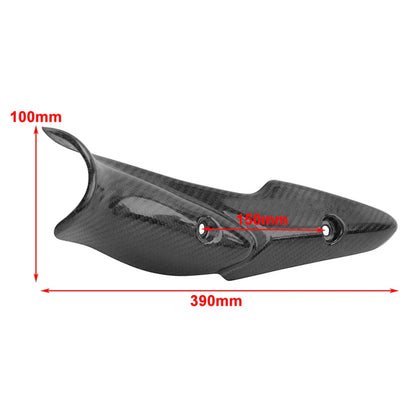 Carbon Fiber Exhaust Heat Shield Cover for Kawasaki Z900 (2017-2019)