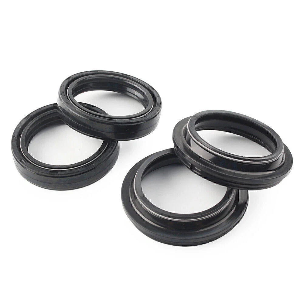 4 x Black 43X54 Motorcycle Front Fork Damper Shock Absorber Seal for Bike