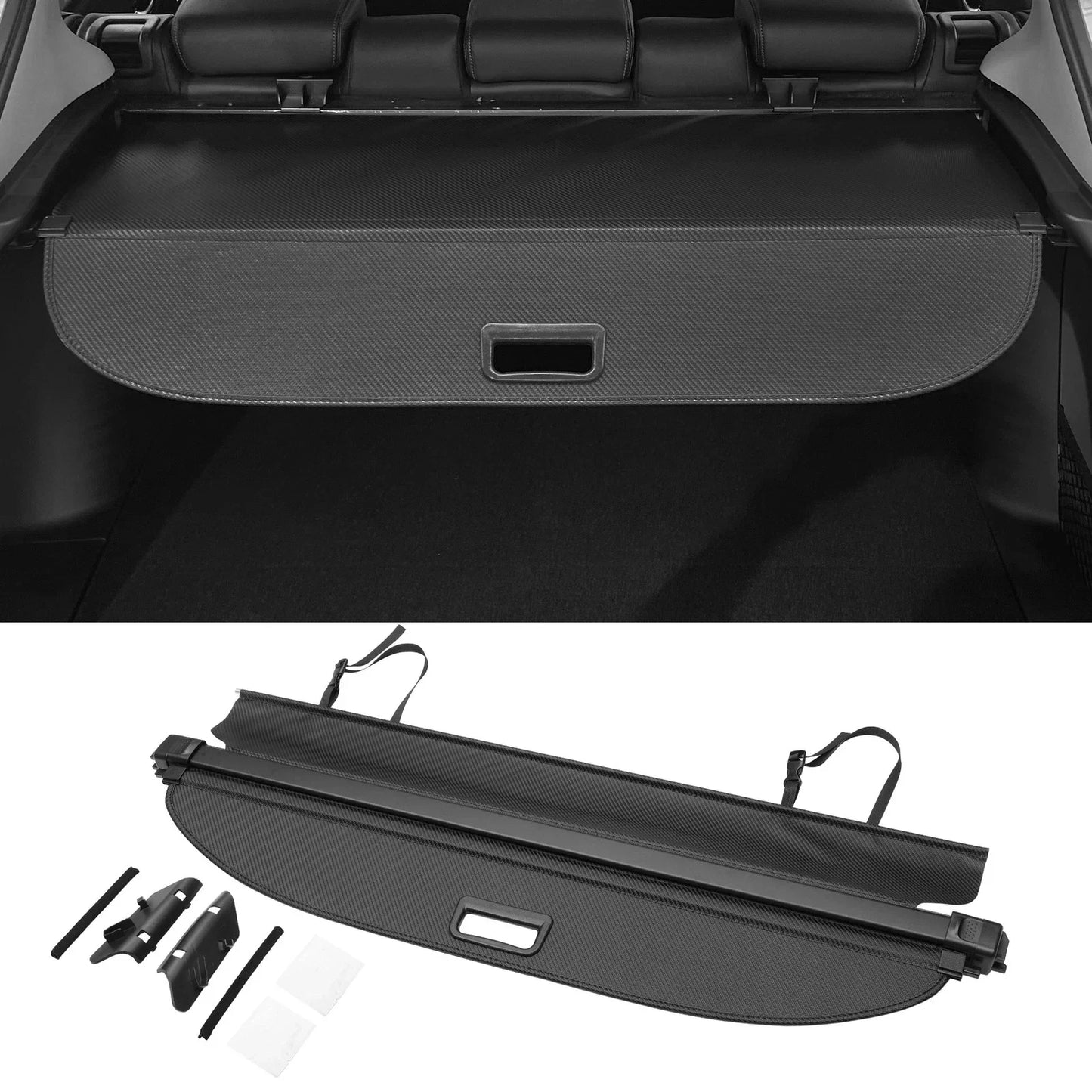 Retractable Cargo Cover for Honda HR-V 2016-2023 Black Carbon Fiber