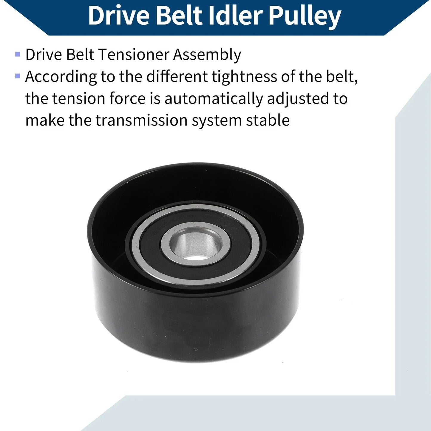 Drive Belt Idler Pulley for Acura RDX, Honda (2007-2012) - 1 x Pulley