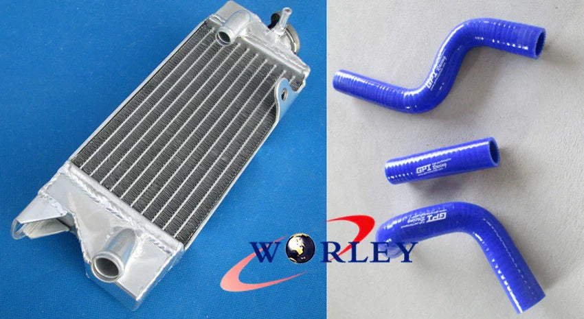 Aluminum Radiator & Hose for KAWASAKI KX80 KX85 KX100 (1998-2009)