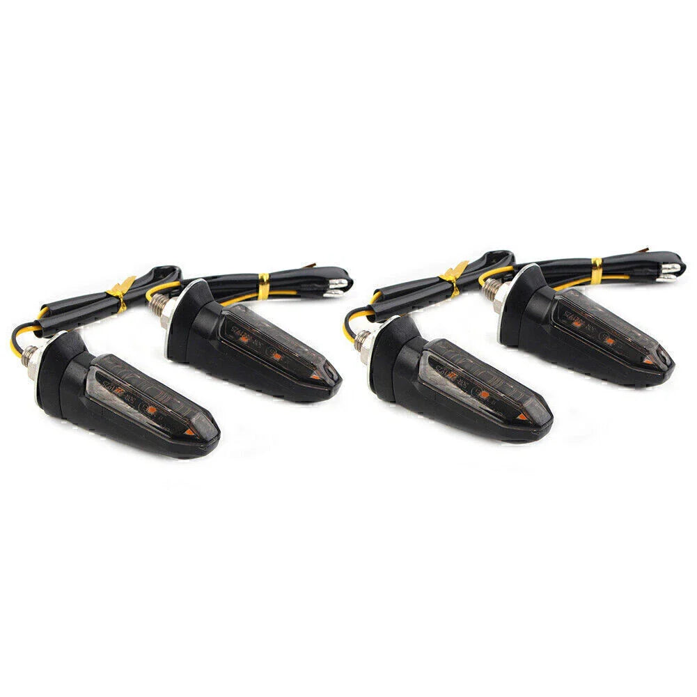 Smoke LED Turn Signal Indicator Lights for Universal Motorcycle