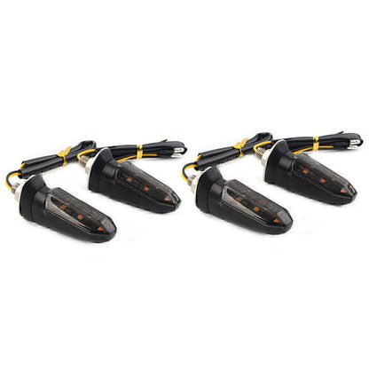 Smoke LED Turn Signal Indicator Lights for Universal Motorcycle