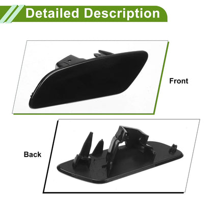 Left Washer Nozzle Cover for Porsche Panamera 2017-2021 Black