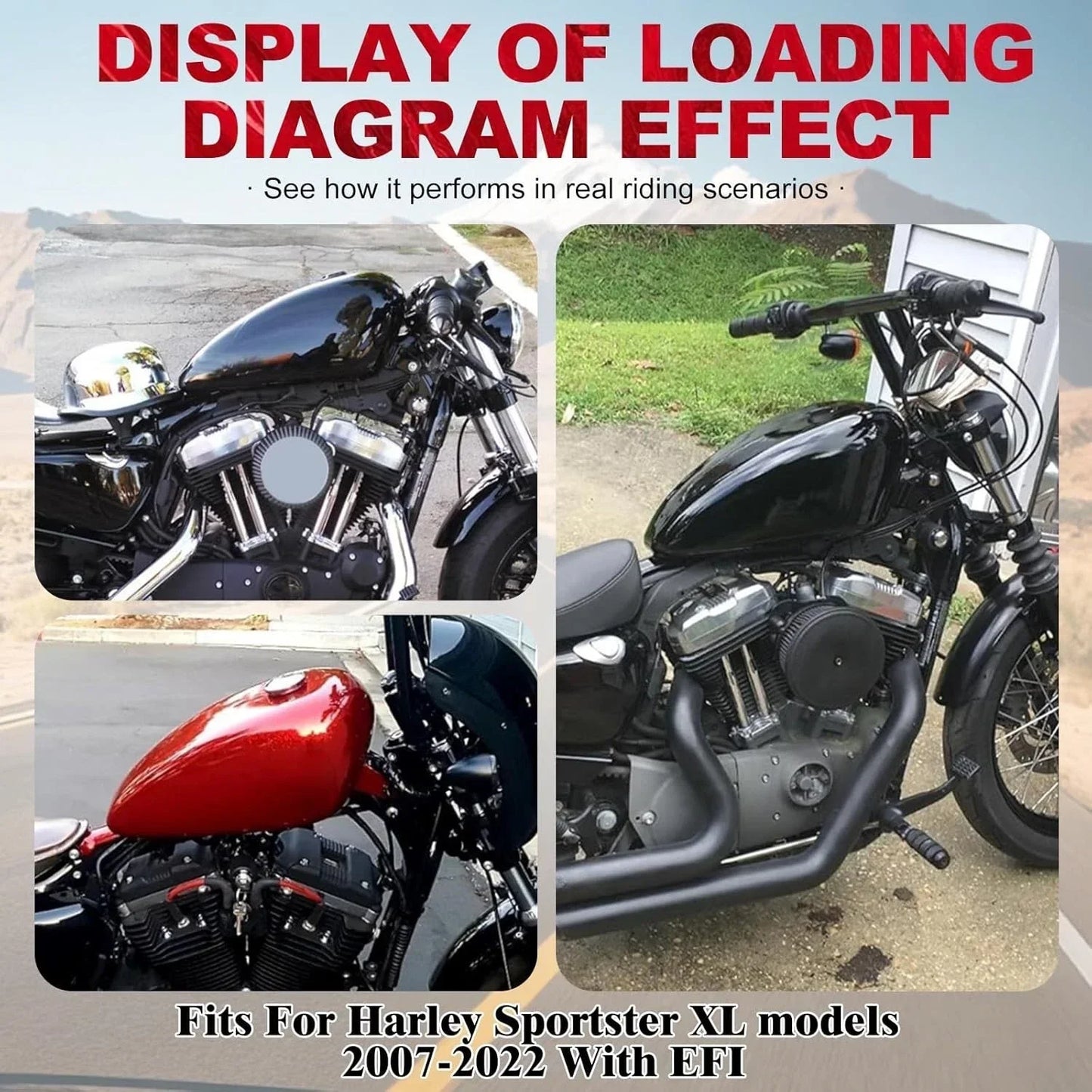 3.8 Gallon Fuel Gas Tank for Harley Sportster XL883 XL1200 (2007-2023)